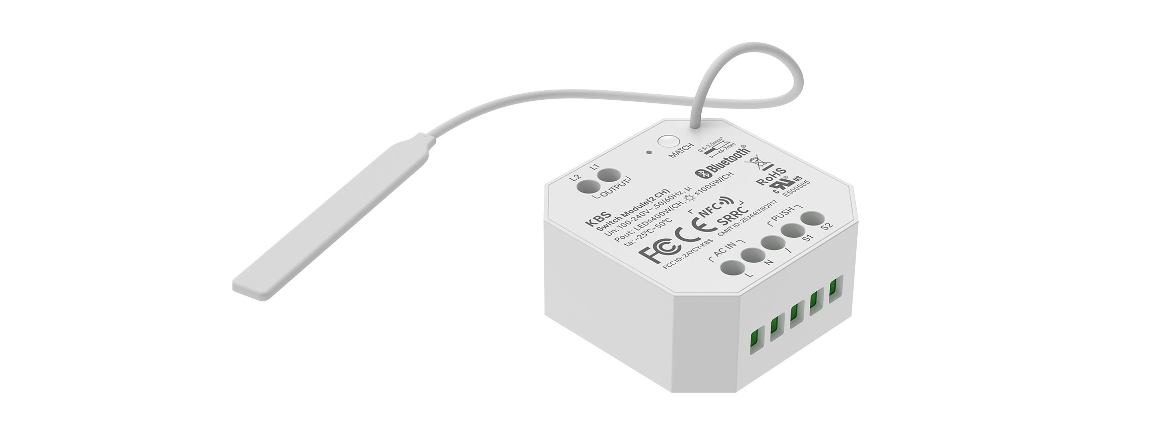 PHSH-Relay Bluetooth5.2 dual-relay Switch Module KBS