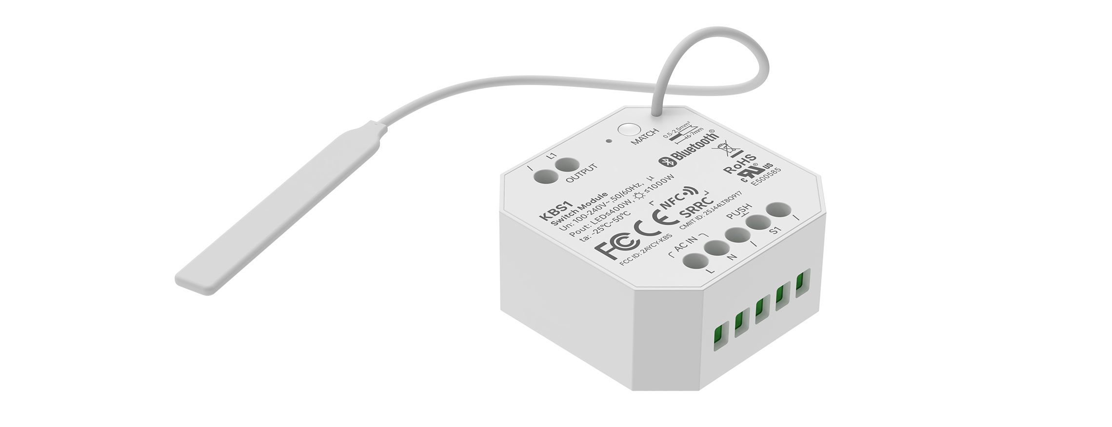 PHSH-Relay Bluetooth5.2 single-relay Switch Module KBS1
