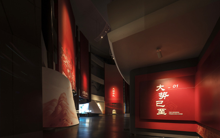 中国青砖茶未来实践展示馆灯光效果