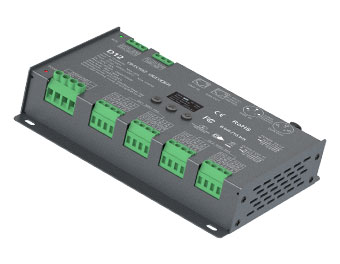 12-24VDC 12路x5A 恒压DMX512解码器 D12