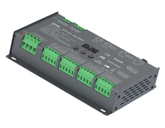 12-24VDC 16路x4A 恒压DMX512解码器 D16