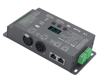 12-48VDC 4路x8A 恒压DMX512解码器 D4