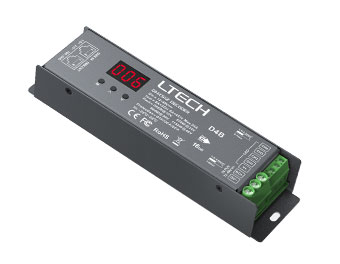 4路 DMX/RDM恒压解码器 D4B（RJ45 DMX信号端口）